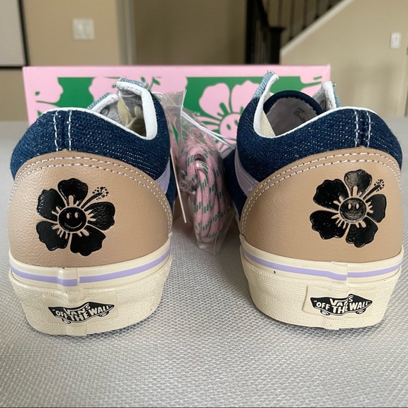 New Vans X EM on Holiday Old Skool Denim Blue Sneakers Limited-Edition 2022 - Picture 3 of 9